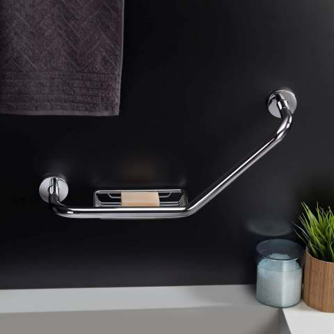 GRAB RAIL & RIGHT SOAP DISH