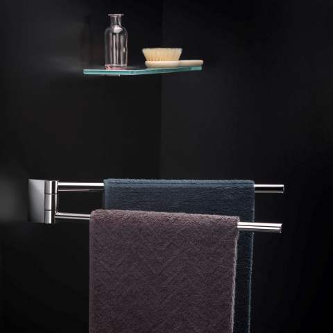SWIVEL DOUBLE TOWEL RAIL