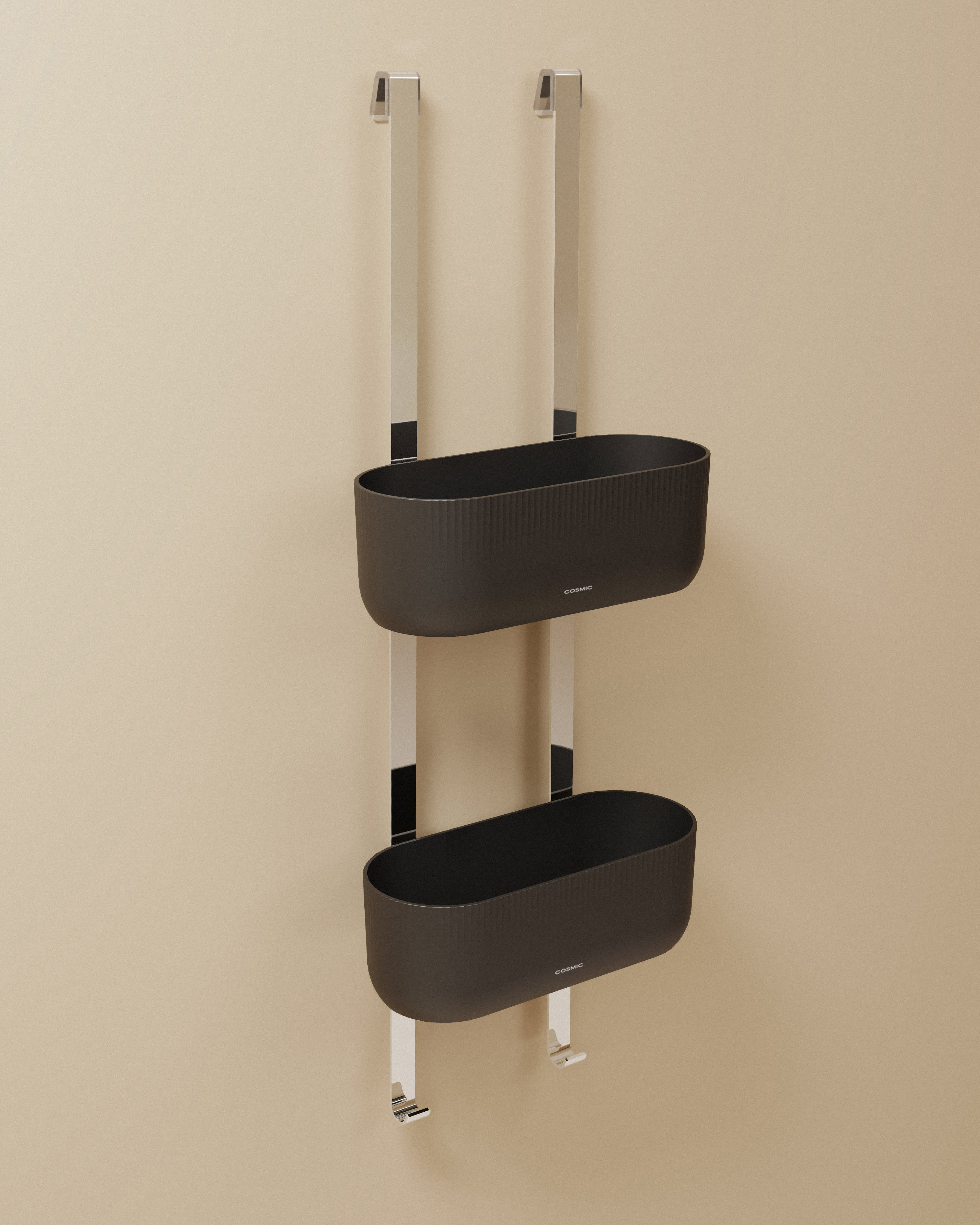 Hanging soap dish for shower screen