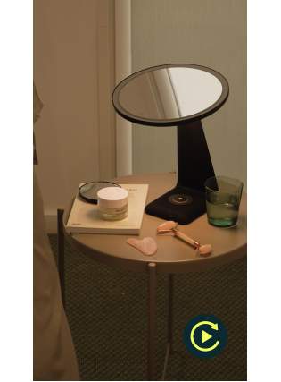 Countertop magnifying mirror with LED (x10)
