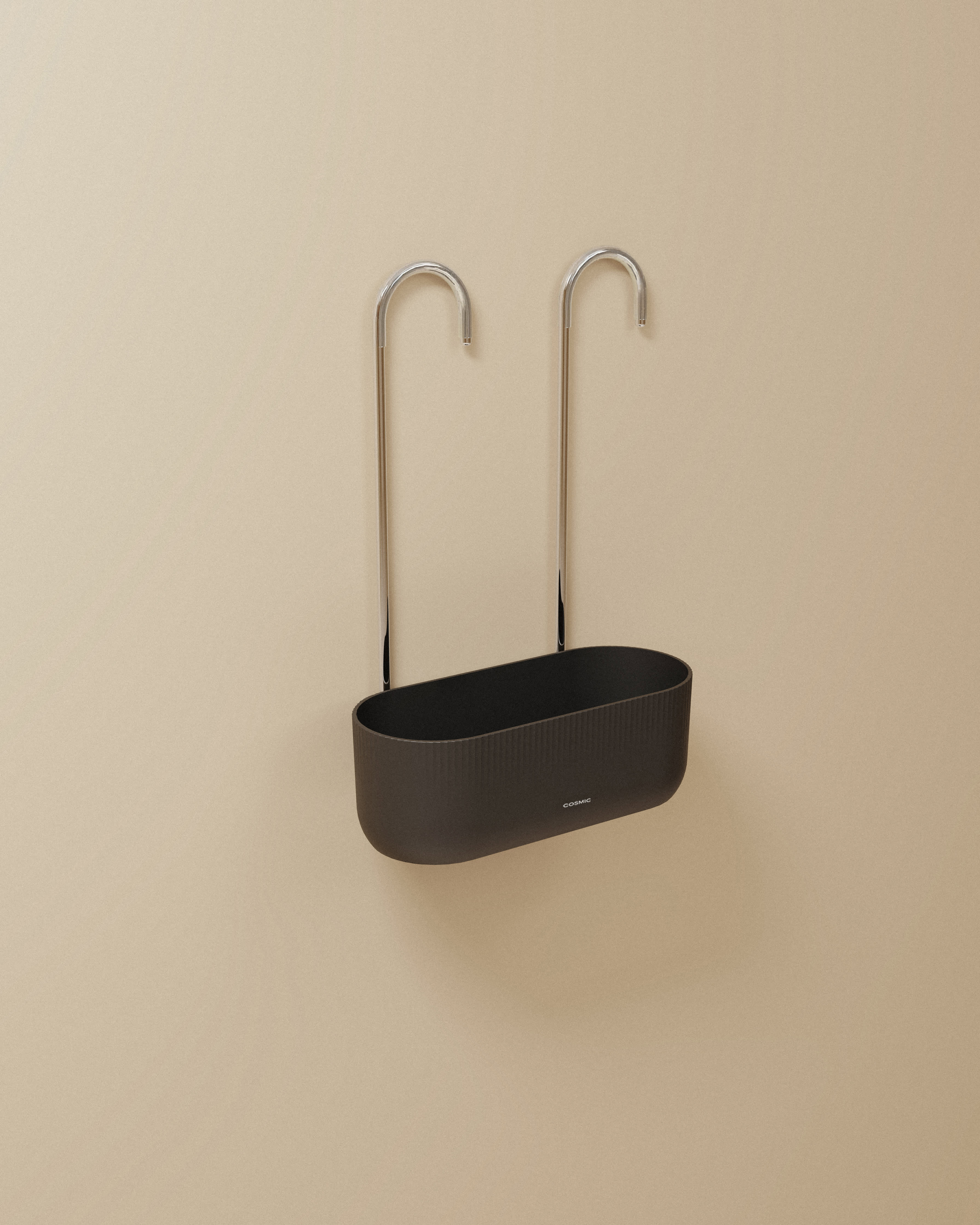 Hanging soap dish for faucet