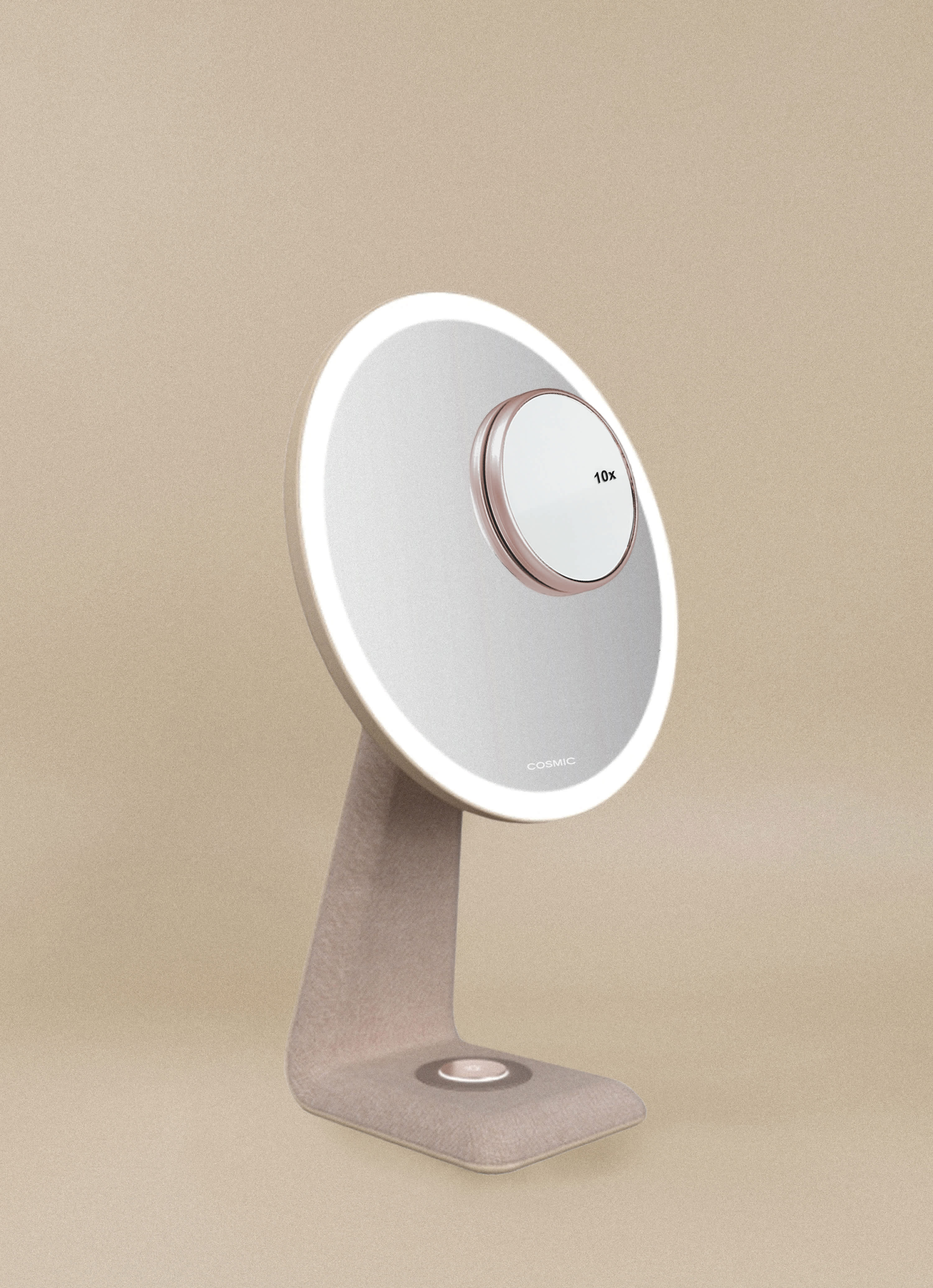 Countertop magnifying mirror with LED (x10)