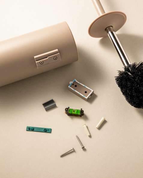 WALL TOILET BRUSH HOLDER