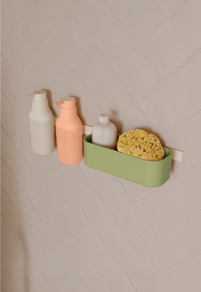 Modular shower set with soap dispenser