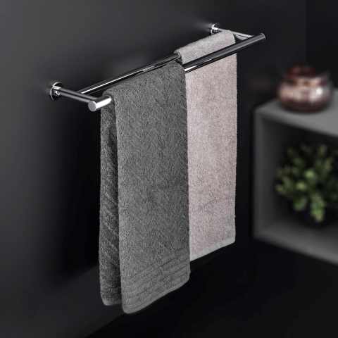DOUBLE TOWEL RACK