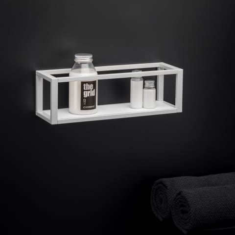 TOWEL RACK WITH SHELF & BASKET