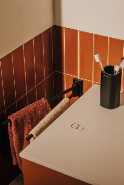 SWIVEL DOUBLE TOWEL RAIL