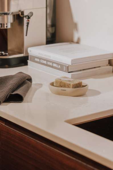 Countertop soap dish