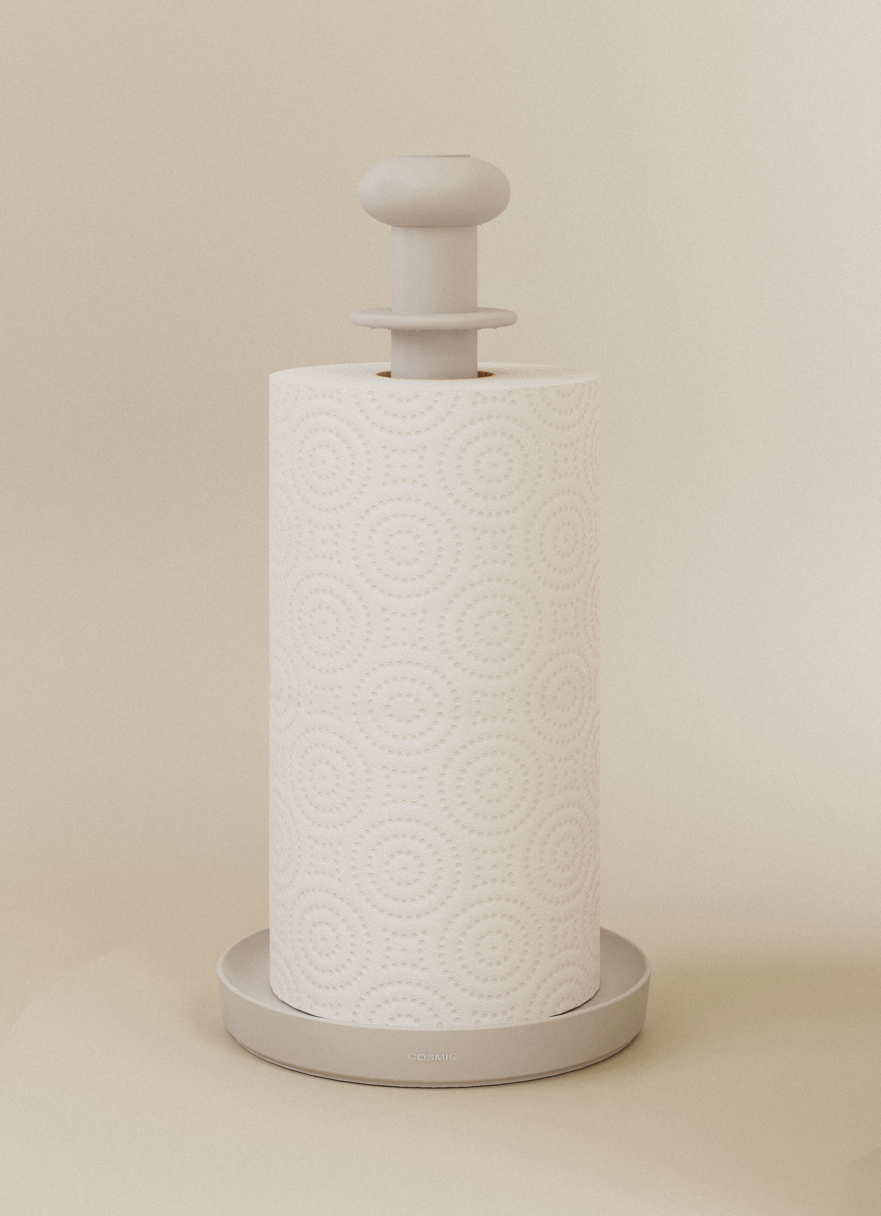 Kitchen paper holder with integrated spray
