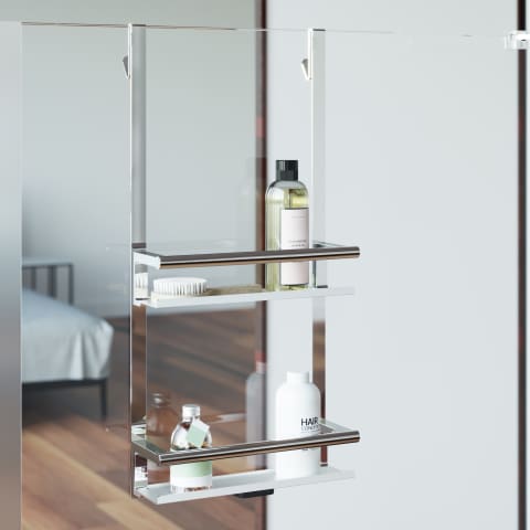 DOUBLE HANGING SHOWER SOAP DISH