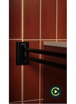 SWIVEL DOUBLE TOWEL RAIL
