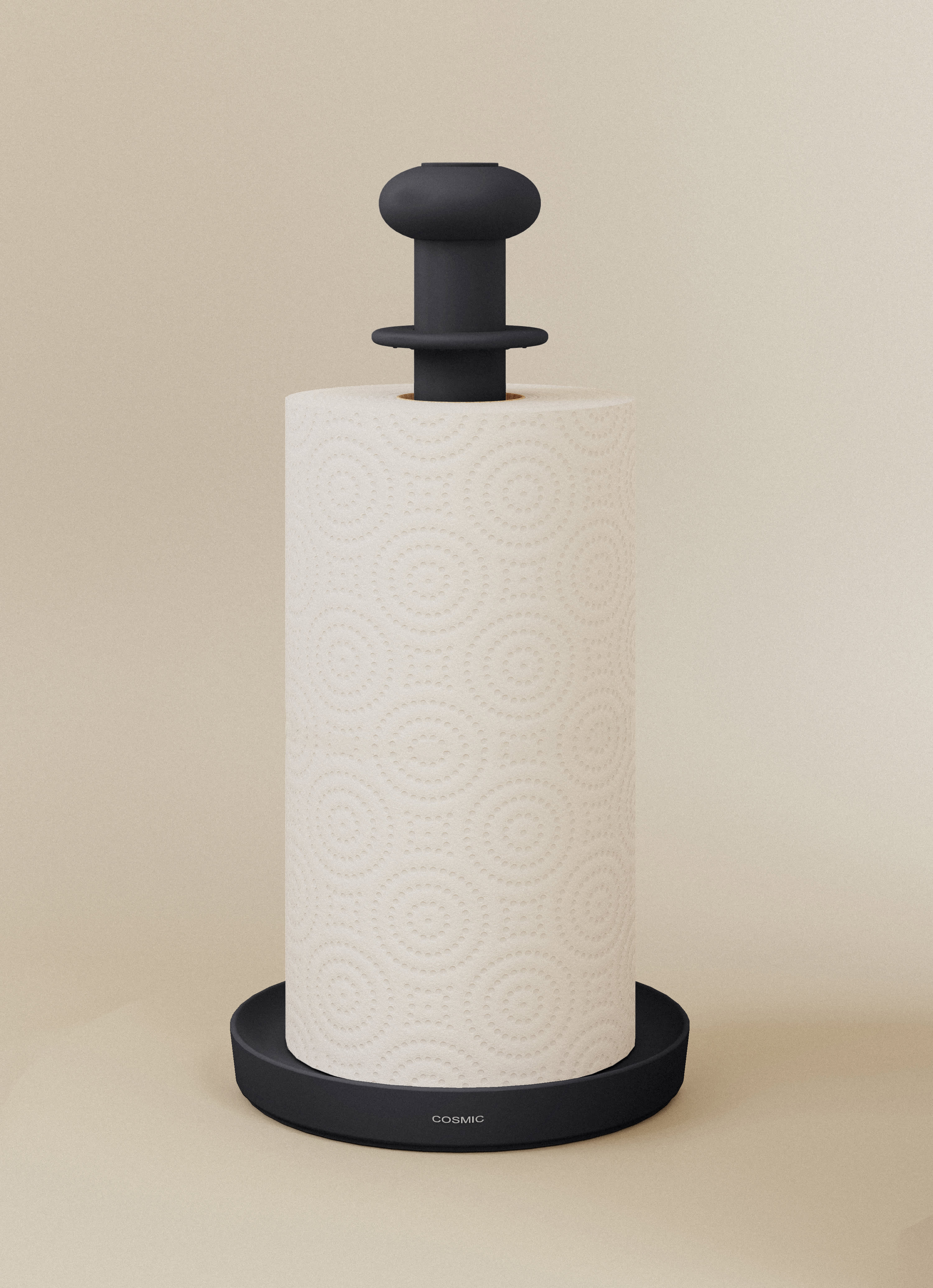 Kitchen paper holder with integrated spray