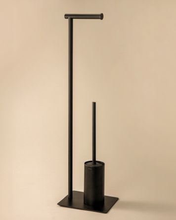 FREE STANDING TOILET BRUSH/PAPER HOLDER