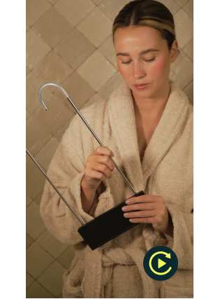 Hanging soap dish for faucet